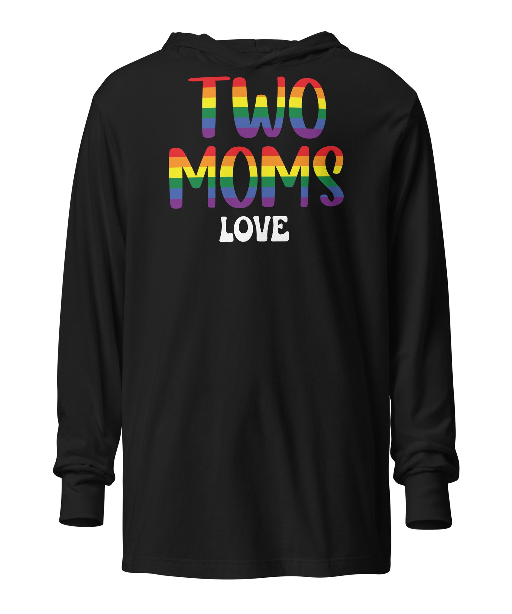 two mom love - Hooded long-sleeve tee