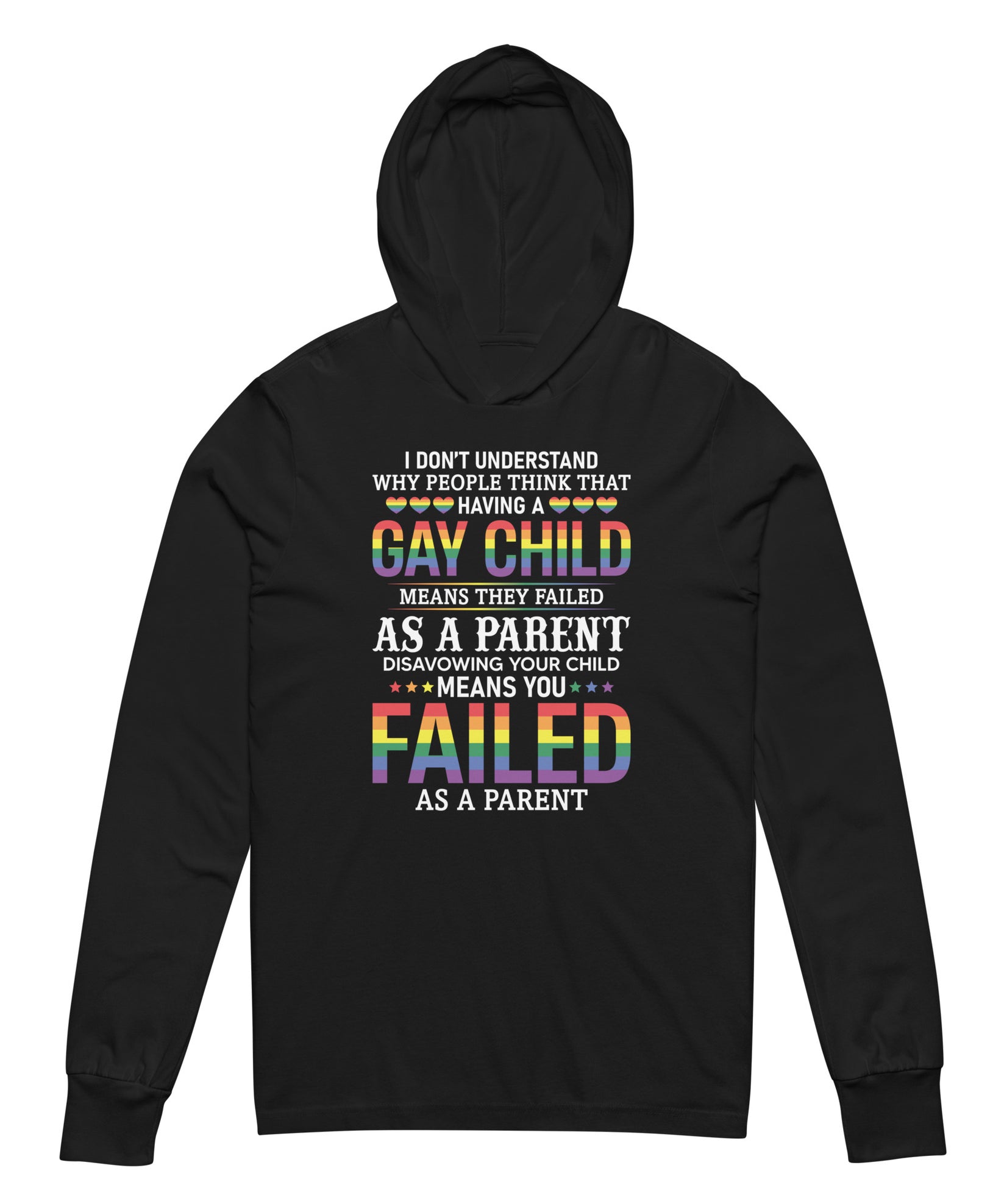 Support gay kids - Hooded long-sleeve tee