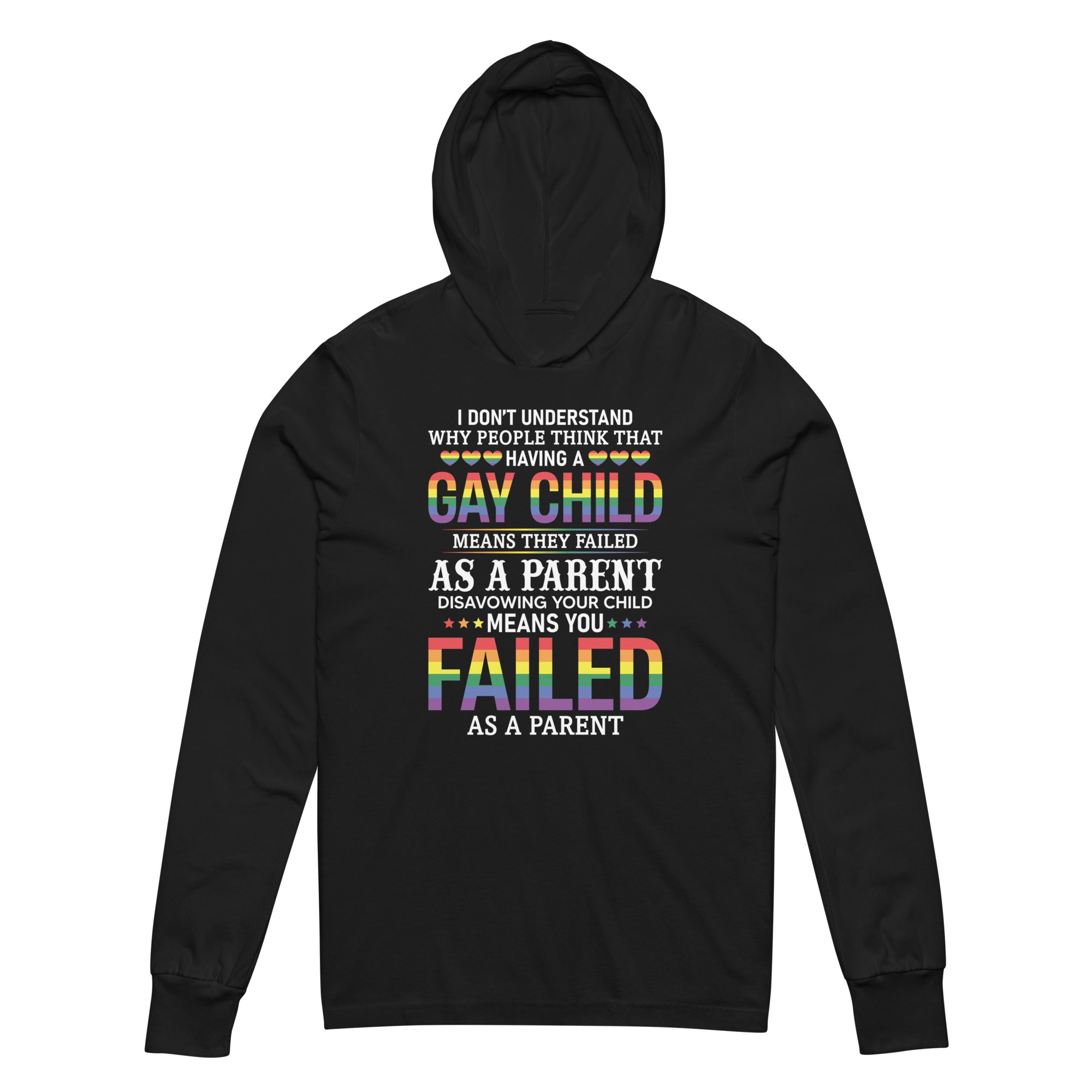 Support gay kids - Hooded long-sleeve tee