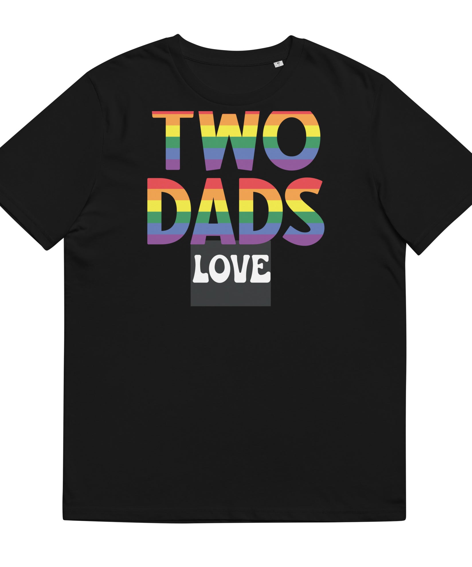 Two dads love - Unisex organic cotton t-shirt