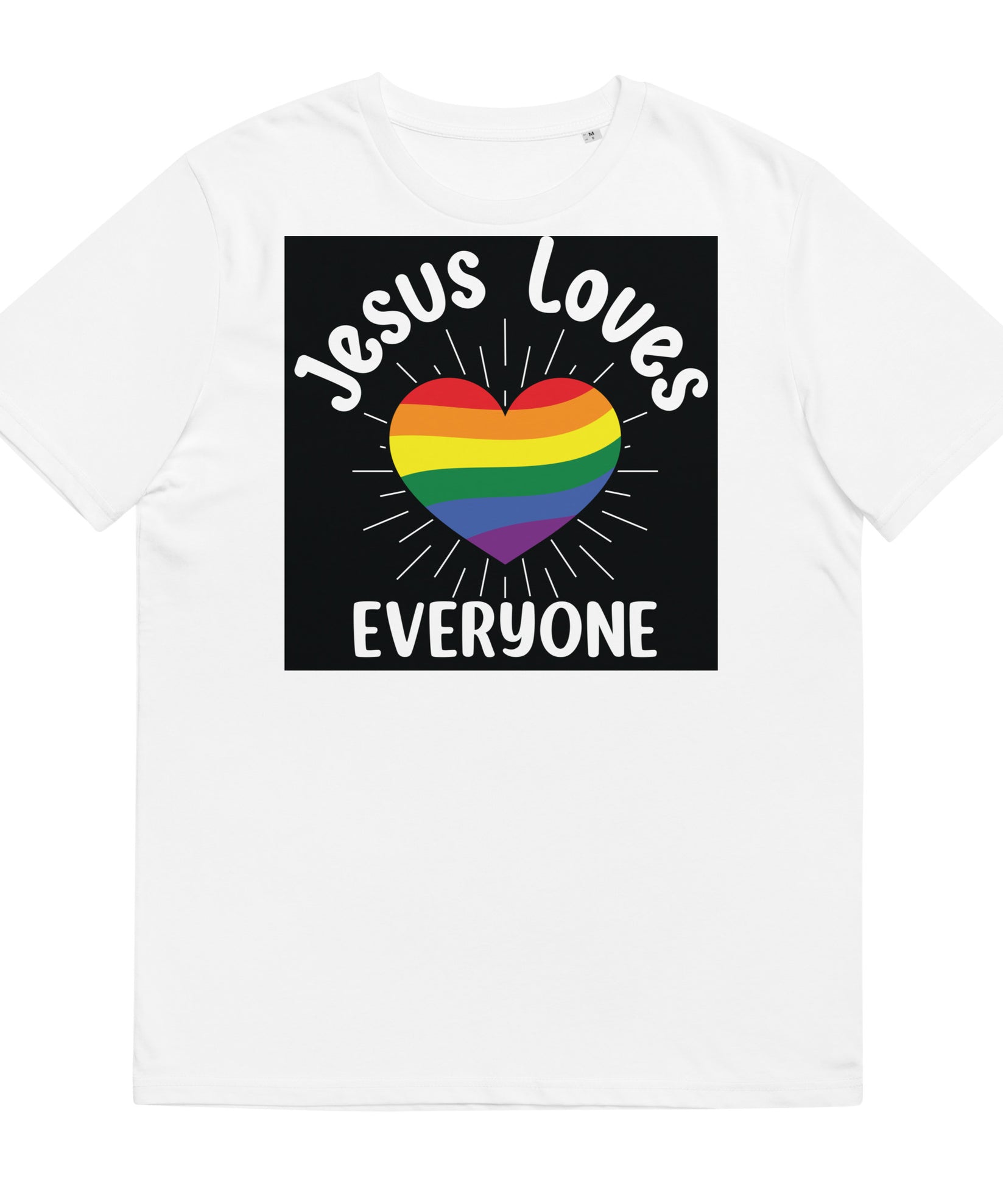 Jesus loves everyone - Unisex organic cotton t-shirt