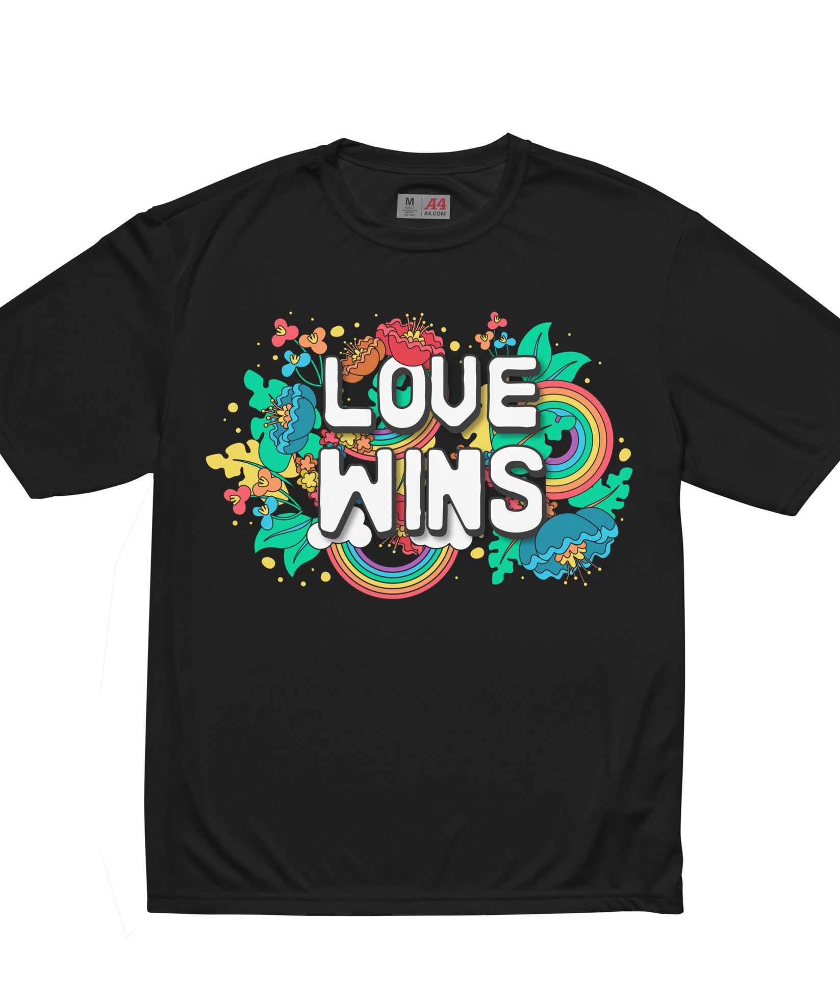 Love Wins - Unisex performance crew neck t-shirt