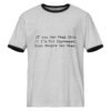 If you can read this . I'm not impressed. most people can read || Unisex ringer t-shirt